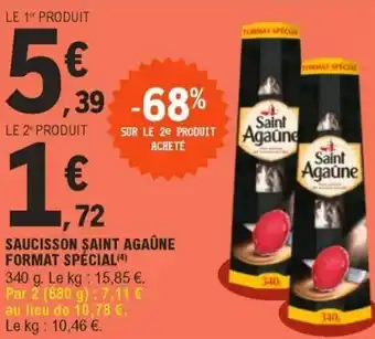 E.Leclerc Saucisson saint agaune format spécial offre