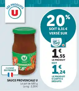 Hyper U Sauce provencale u offre