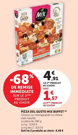 Hyper U Pizza del gusto mix buffet offre