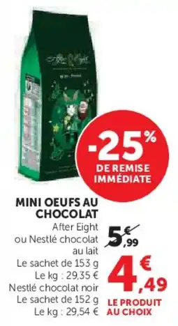 Hyper U Mini oeufs au chocolat offre