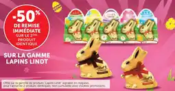 Hyper U Sur la gamme lapins lindt offre