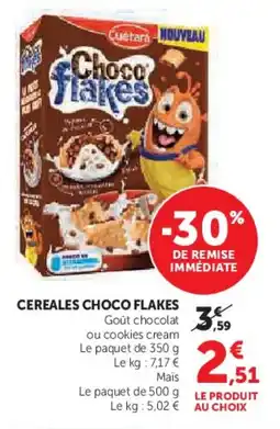 Hyper U Cereales choco flakes offre