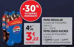 Hyper U Pepsi regular offre