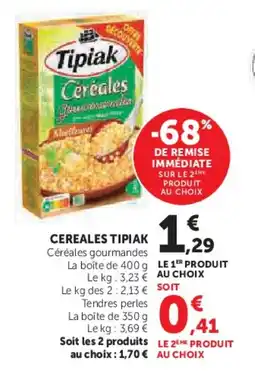Hyper U Cereales tipiak offre