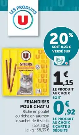 Hyper U Friandises pour chat u offre