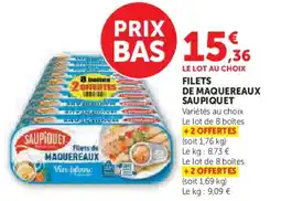 Hyper U Filets de maquereaux saupiquet offre