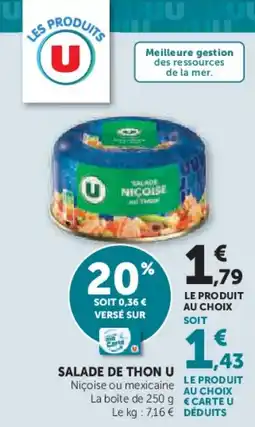 Hyper U Salade de thon u offre