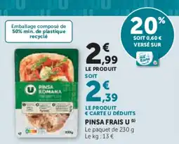 Hyper U Pinsa frais u offre