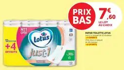 Hyper U Papier toilette lotus offre