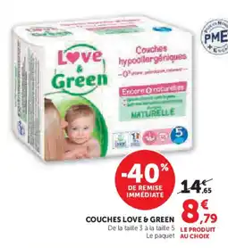Hyper U Couches love & green offre