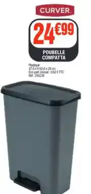 La Foir'Fouille Curver - poubelle compatta offre