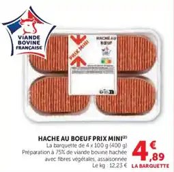 Hyper U Hache au boeuf prix mini offre