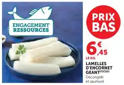 Hyper U Lamelles d'encornet geant offre