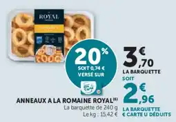 Hyper U Anneaux a la romaine royal offre