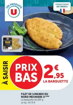 Hyper U Filet de limande du nord meuniere u offre