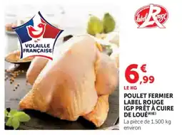 Hyper U Poulet fermier label rouge igp prêt à cuire de loué offre