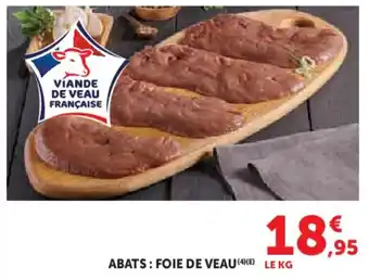 Hyper U Abats foie de veau offre