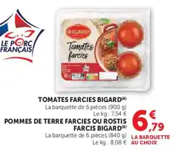 Hyper U Tomates farcies bigard offre