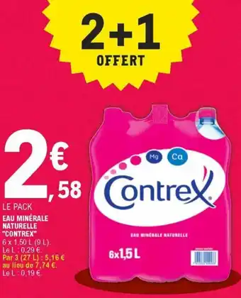 E.Leclerc Eau minérale naturelle "contrex" offre