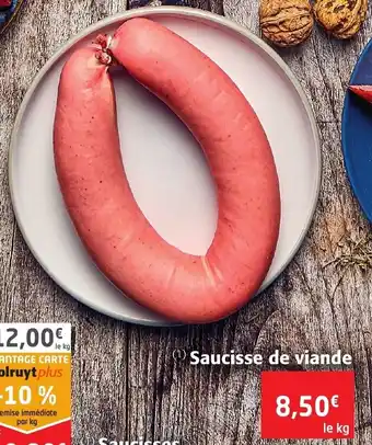 Colruyt Saucisse de viande offre