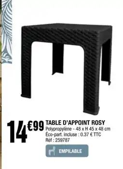 La Foir'Fouille TABLE D'APPOINT ROSY offre