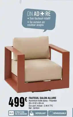 La Foir'Fouille FAUTEUIL SALON ALLURE offre