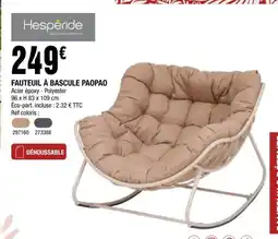 La Foir'Fouille FAUTEUIL À BASCULE PAOPAO offre