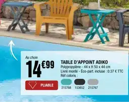 La Foir'Fouille TABLE D'APPOINT ADIKO offre