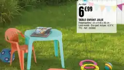 La Foir'Fouille TABLE ENFANT JULIE offre