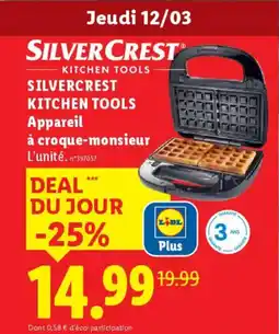Lidl SILVERCREST Kitchen tools appareil à croque-monsieur offre
