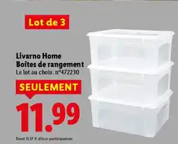 Lidl Livarno Home Boîtes de rangement offre