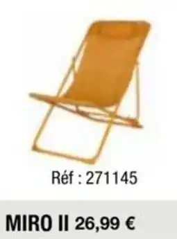 La Foir'Fouille MIRO II offre