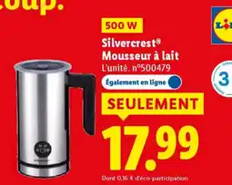 Lidl SILVERCREST Mousseur à lait offre