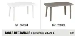 La Foir'Fouille TABLE RECTANGLE offre