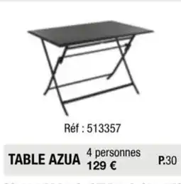 La Foir'Fouille TABLE AZUA offre