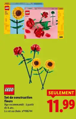 Lidl LEGO Set de construction fleurs offre
