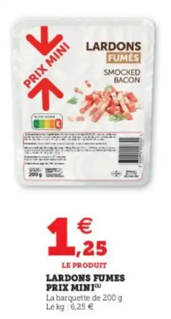 Lardons fumes prix mini