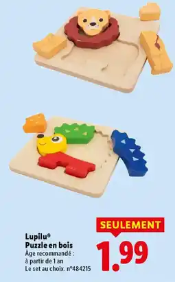 Lidl LUPILU Puzzle en bois offre