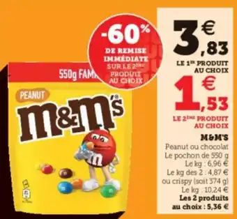 Super U M&M's offre