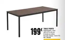 La Foir'Fouille TABLE PORTO offre