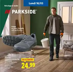 Lidl PARKSIDE Chaussures de sécurité S1P homme offre