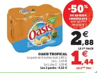 Super U Oasis tropical offre