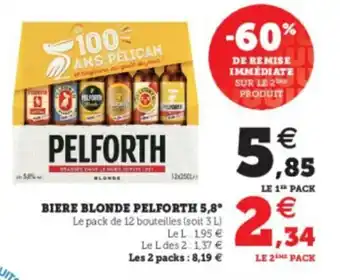Super U Biere blonde pelfort offre