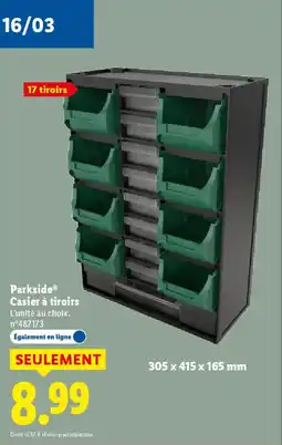 Lidl PARKSIDE Casier à tiroirs offre