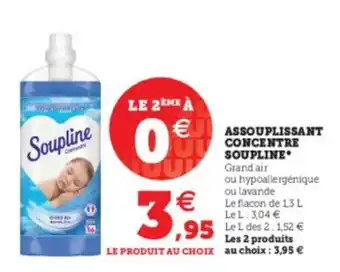 Super U Assouplissant concentre soupline offre