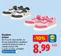 Lidl Sneakers enfant offre