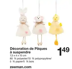 Zeeman Décoration de Pâques à suspendre offre