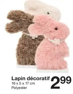 Zeeman Lapin décoratif offre