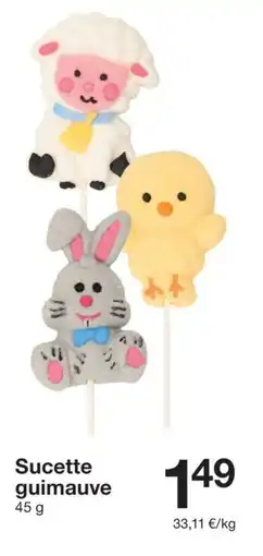 Zeeman Sucette guimauve offre