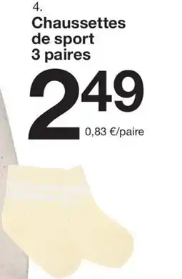 Zeeman Chaussettes de sport offre